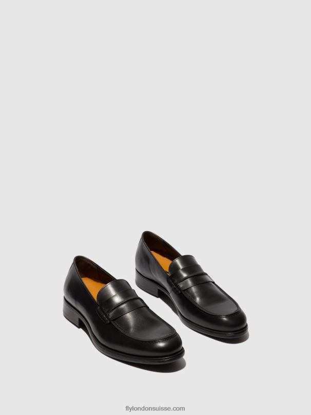 860NR816 chaussures mocassins mebo956 Fly London noir Hommes
