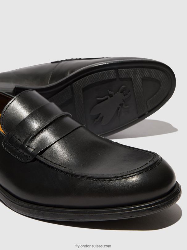 860NR816 chaussures mocassins mebo956 Fly London noir Hommes