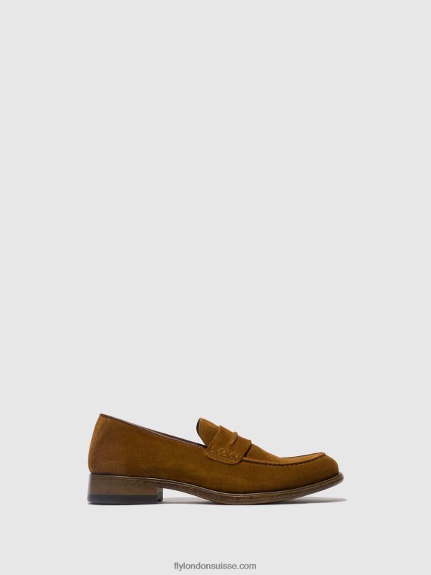 860NR817 chaussures mocassins mebo956 Fly London bronzer Hommes