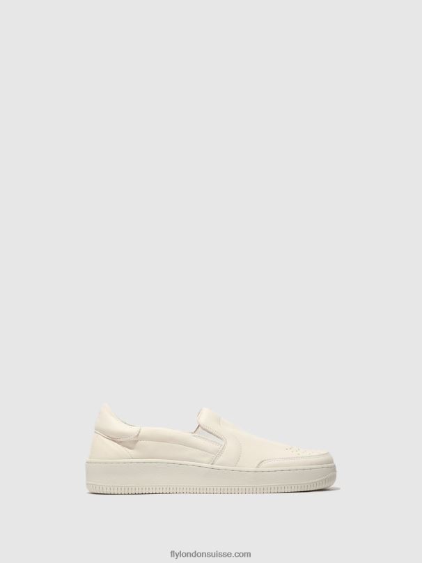 860NR838 baskets à enfiler bowl515 Fly London blanc Hommes