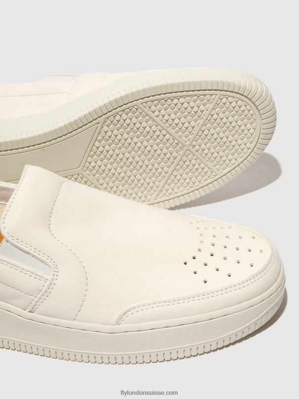 860NR838 baskets à enfiler bowl515 Fly London blanc Hommes