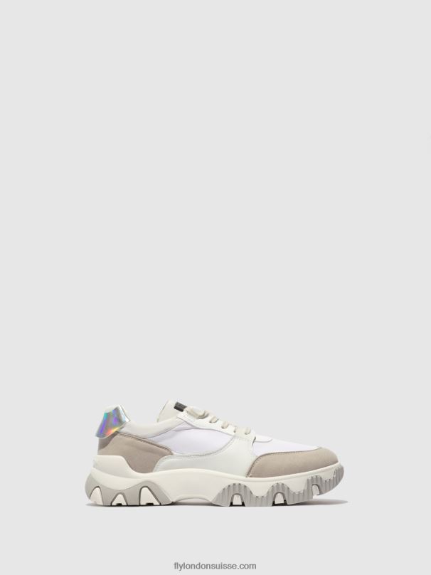 860NR842 baskets à lacets fyne748 Fly London multi blanc cassé Hommes