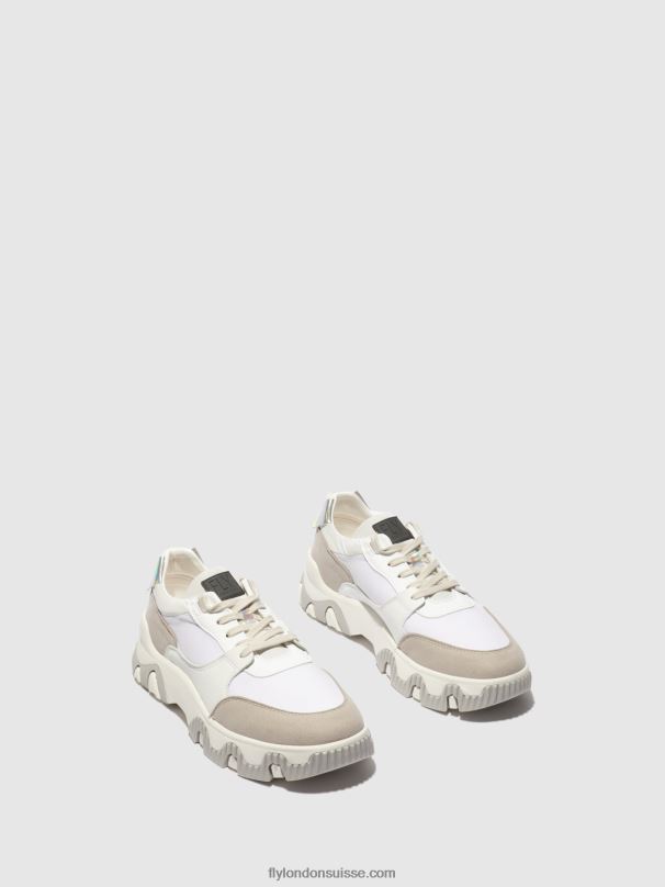 860NR842 baskets à lacets fyne748 Fly London multi blanc cassé Hommes