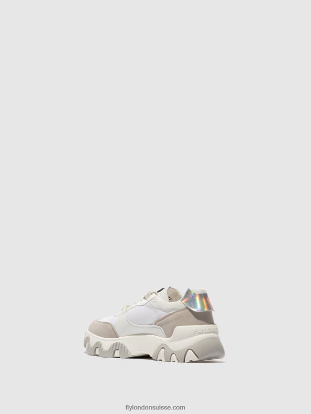 860NR842 baskets à lacets fyne748 Fly London multi blanc cassé Hommes