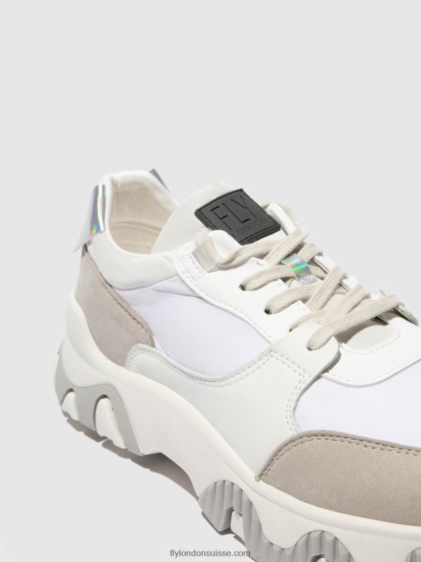 860NR842 baskets à lacets fyne748 Fly London multi blanc cassé Hommes